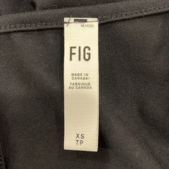 NWOT black Figs Rea sleeveless jersey sundress with tie at back neckline. - Picture 7 of 8